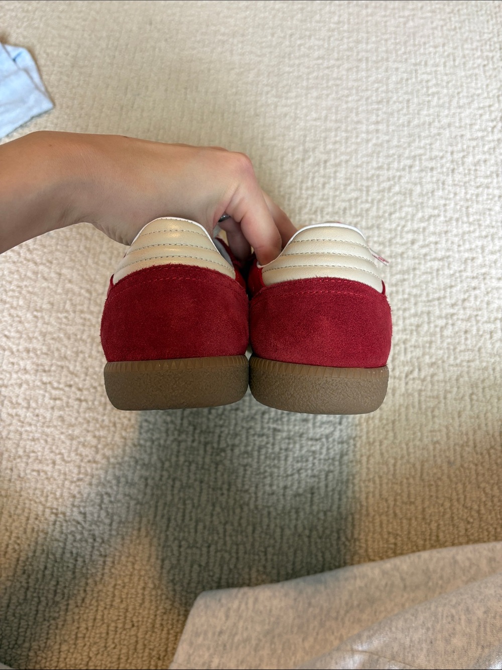 Alohas TB.490 RIFE SHEEN RED LEATHER SNEAKERS - Picture 4 of 9